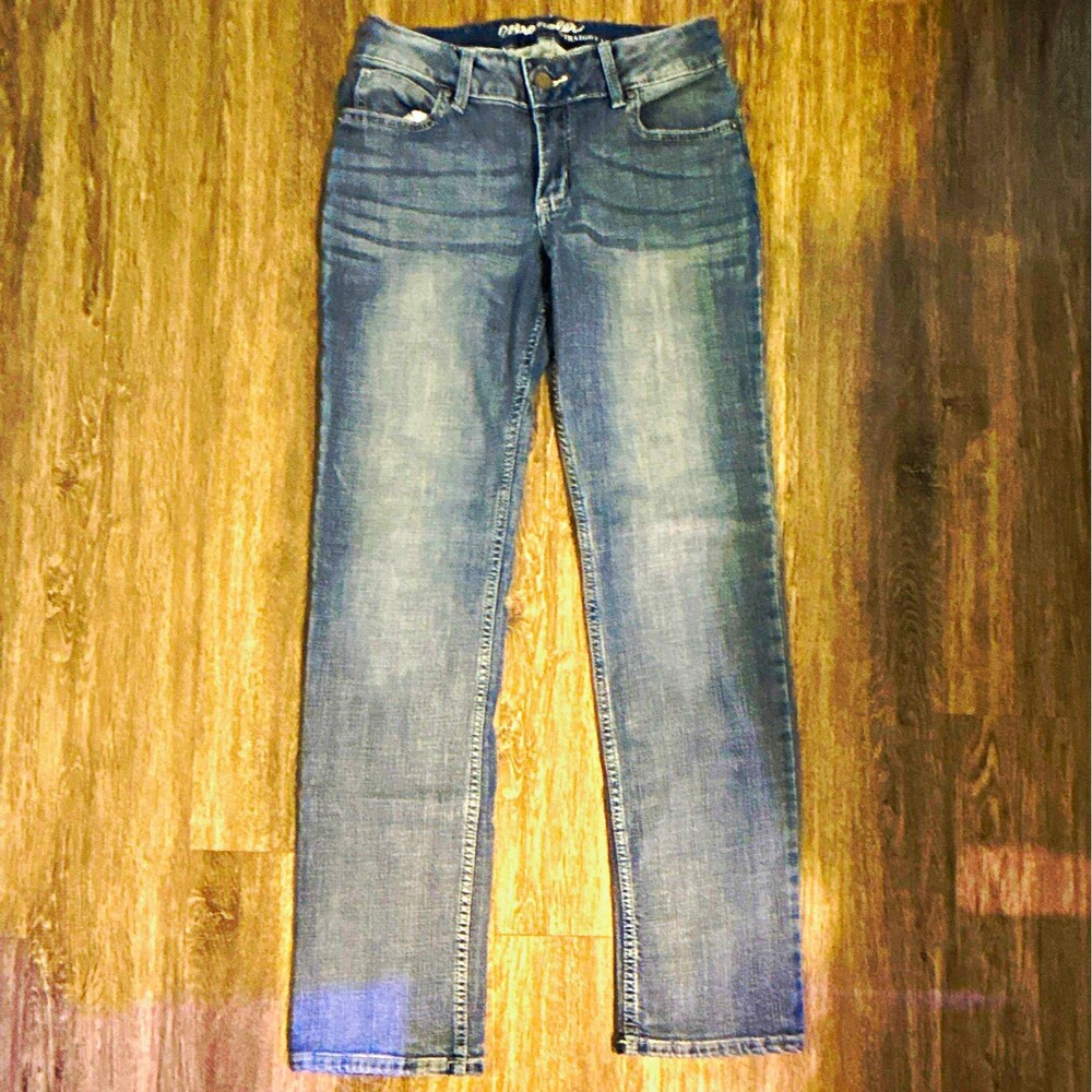 Women’s Wrangler Straight Denim Jeans Medium Wash Stretch 5-Pocket size 29x30